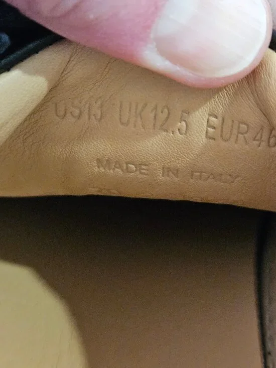 GREATS Men's Royale Leather Sneakers, Black, Sz 13 - Picture 16 of 16